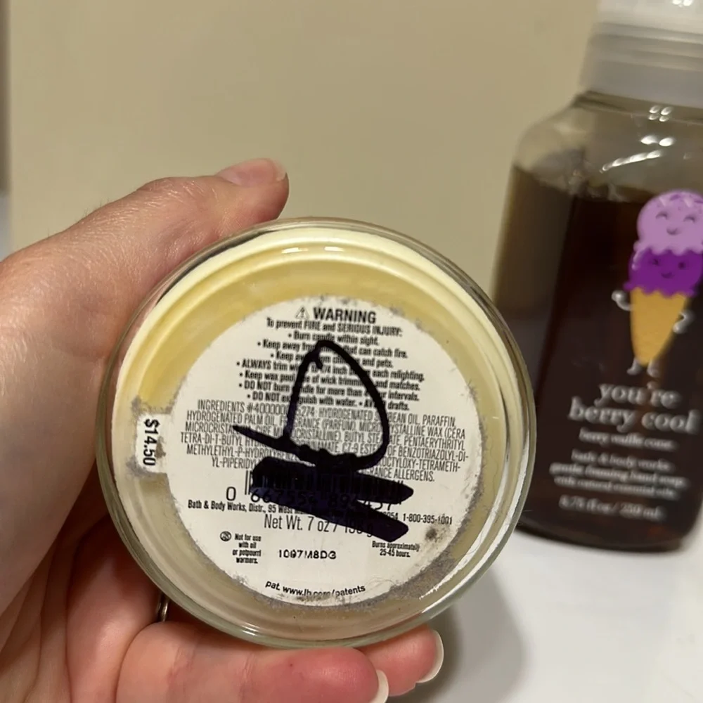 Bath and Body Works Berry Waffle Cone soap and candle - Picture 3 of 4